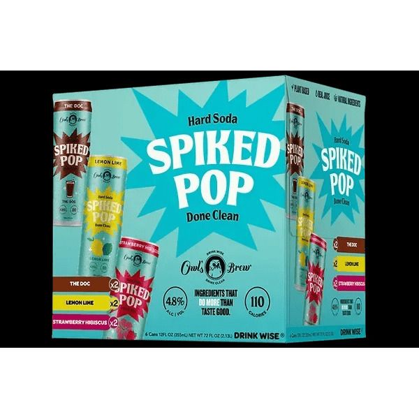 Owl's Brew Spiked Pop Variety Pack 6 can