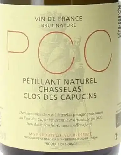 Domaine Weinbach Pcc Clos des Capucins Chasselas Brut Nature (750 ml)