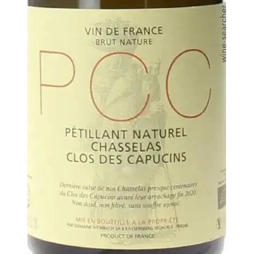 Domaine Weinbach Pcc Clos des Capucins Chasselas Brut Nature (750 ml)