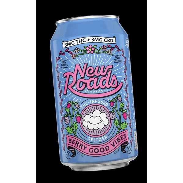 New Roads Berry Good Vibes 5mg THC Seltzer 4 can