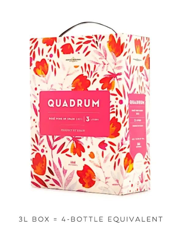 Quadrum Rose Wine of Spain 3 Liter Box