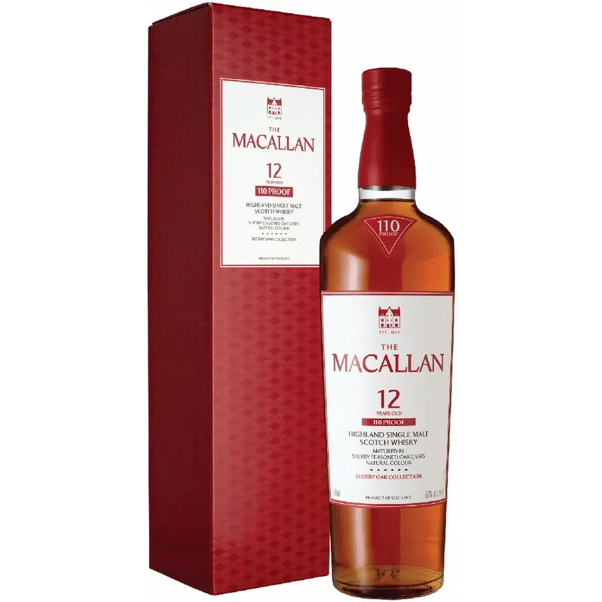 The Macallan - 110 Proof - Sherry Oak - 12 Year old - Scotch - 750ml bottle