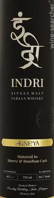 Indri 'Agneya' Sherry &amp; Bourbon Cask Finish Single Malt Whisky 750 ml