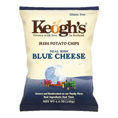 Keogh's Real Irish Blue Cheese Potato Chips 4.4 oz bag