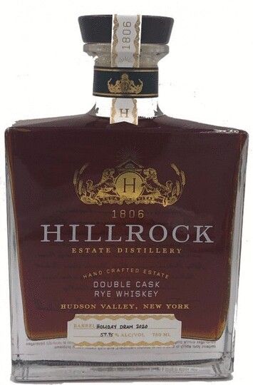 Hillrock Estate Distillery Double Cask Holiday Dram Rye Whiskey 750ml