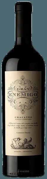 El Enemigo Gran Enemigo Single Vineyard Chacayes Cabernet Franc 2018 (750 ml)