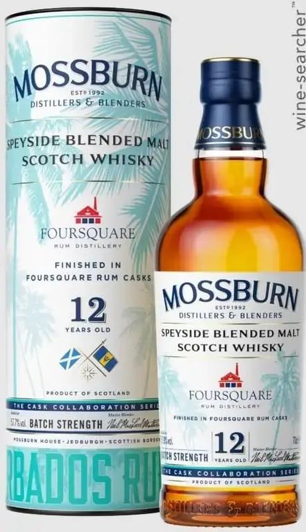 Mossburn Foursquare Rum Cask 12 Year Old Blended Malt Scotch Whisky 750 ml