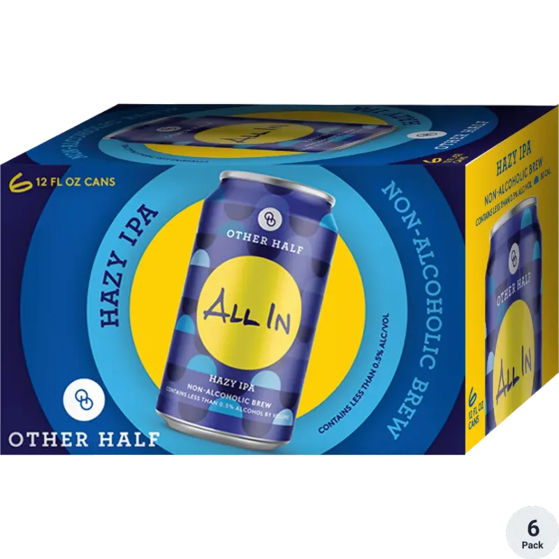 Other Half - All In - Non- Alcoholic IPA - 6 pack 12 oz cans