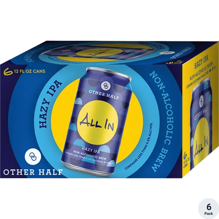 Other Half - All In - Non- Alcoholic IPA - 6 pack 12 oz cans