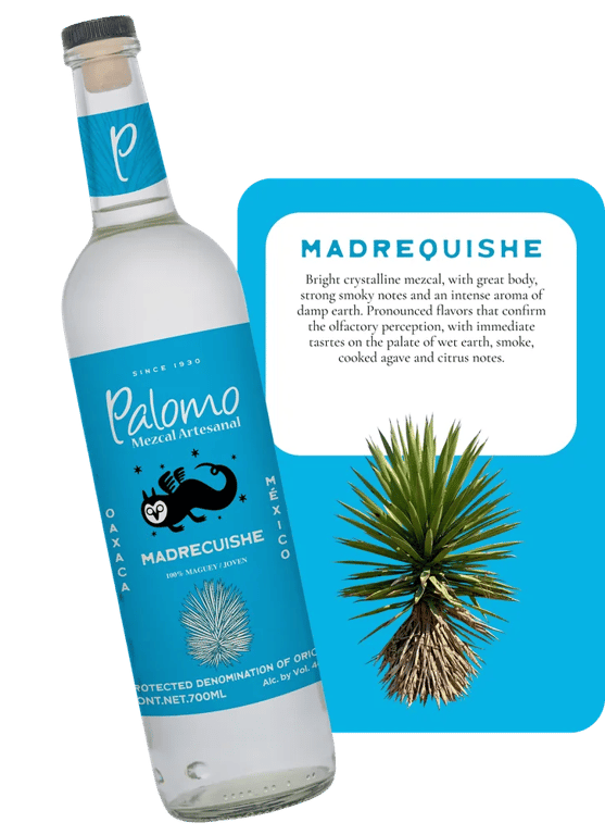 Palomo Madrecuishe Mezcal Joven Artesanal (700 ml)