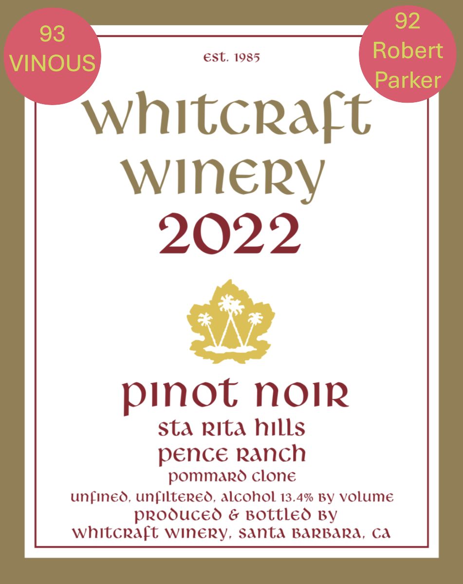 Whitcraft Pence Ranch Pommard Clone Pinot Noir 2023 (750 ml)