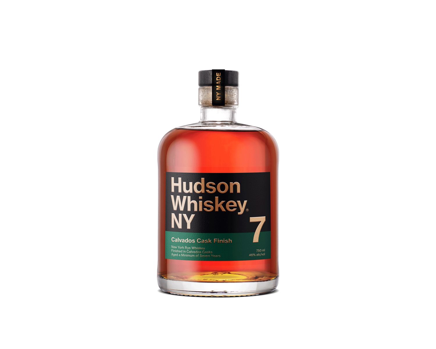Tuthilltown Spirits Hudson Whiskey NY Calvados Cask Finish 7 Year Old Rye Whiskey (750 ml)