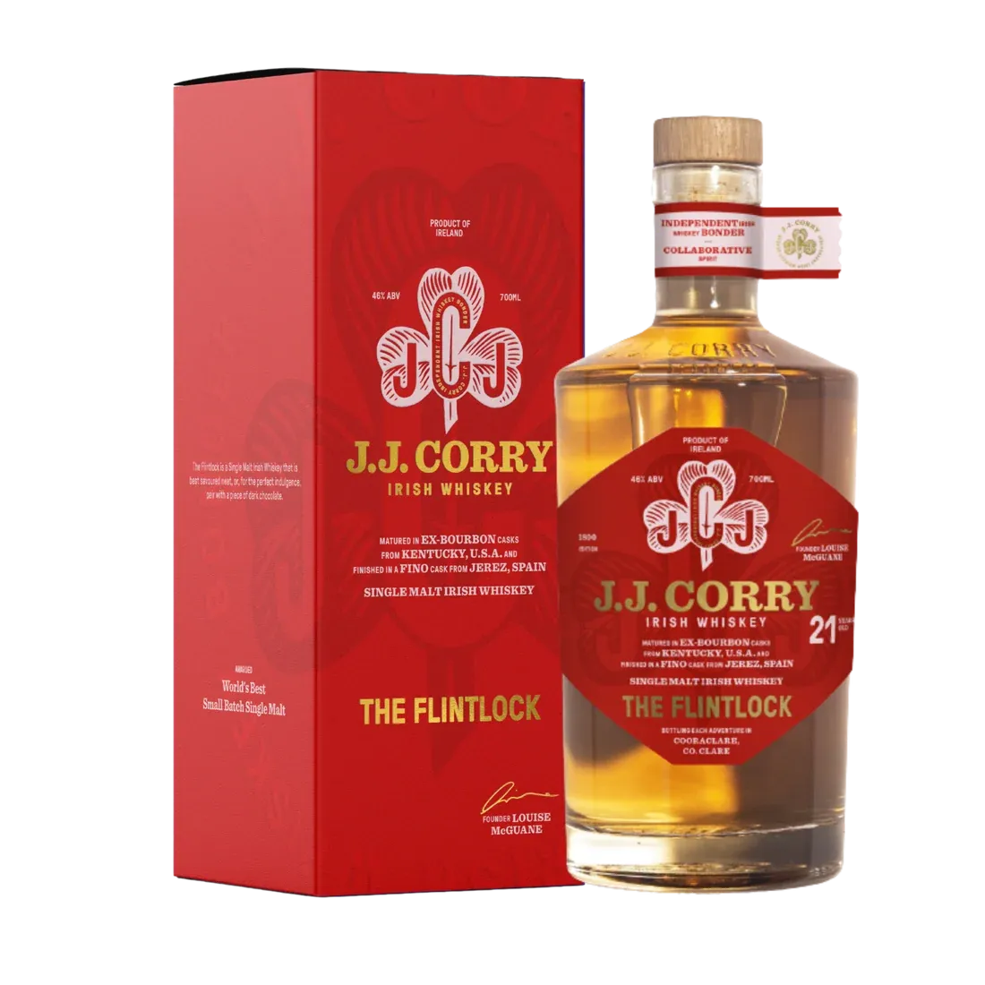 J.J. Corry 'The Flintlock' 21 Year Old Single Malt Irish Whiskey