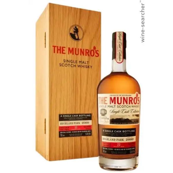 The Munro's Highland Park 22 Year Old Single Malt Scotch Whisky 2000 (700 ml)