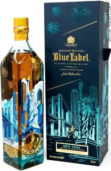 Johnnie Walker Blue Label New York Limited Edition Design Blended Scotch Whisky (750 ml)
