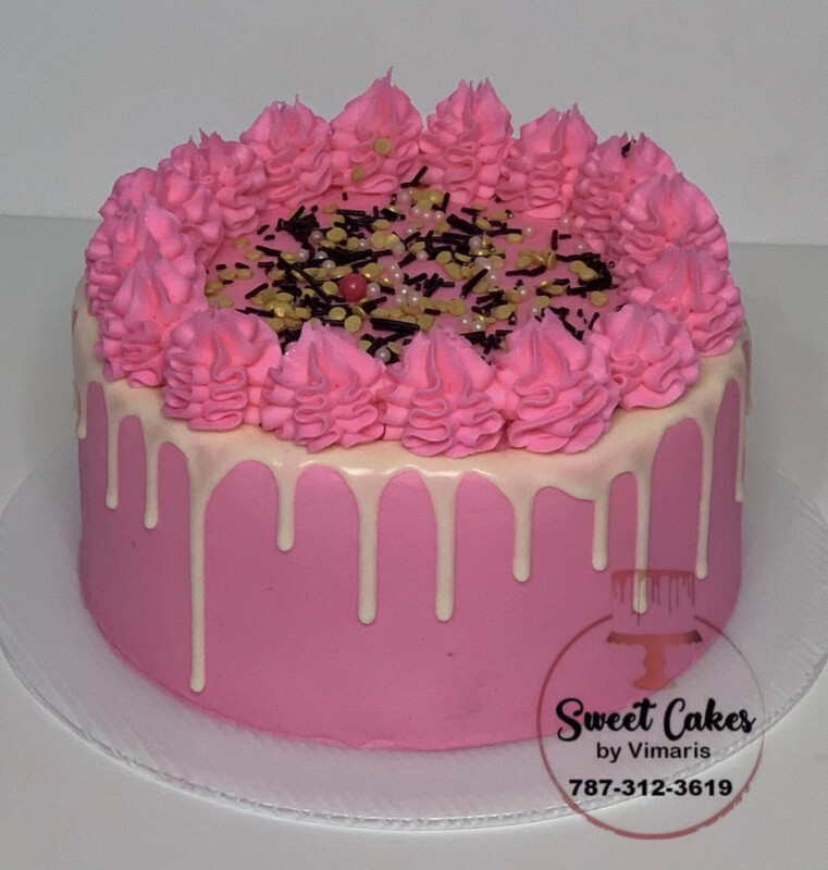 Frosting Dripped Cake