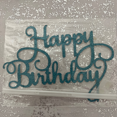 HB Cake Topper Azul