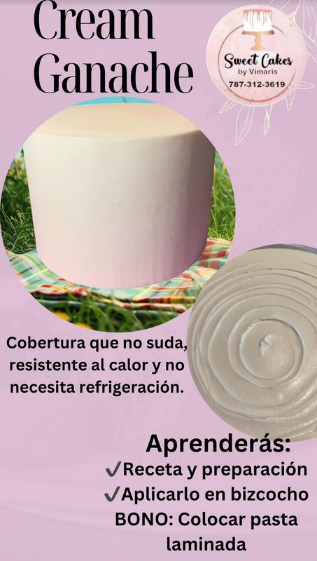 Clase Online Cobertura Cream Ganache