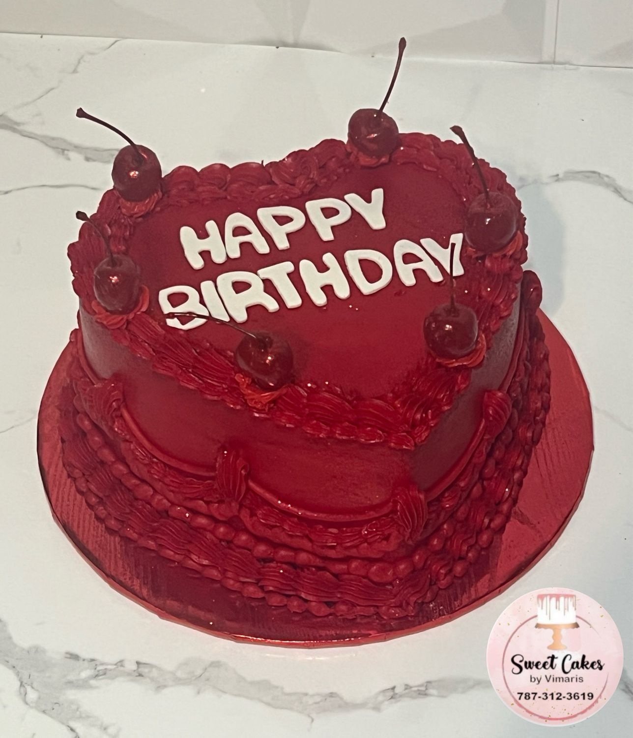 Heart Vintage Cake