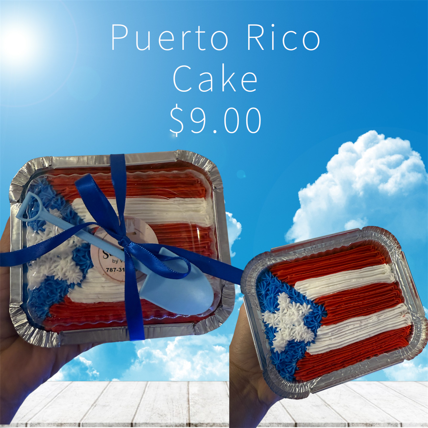 Puerto Rico Personal Cake