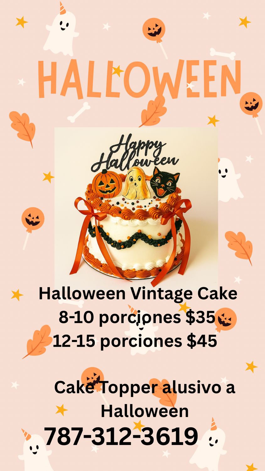 Halloweeen Vintage Cake (2 tamaños)