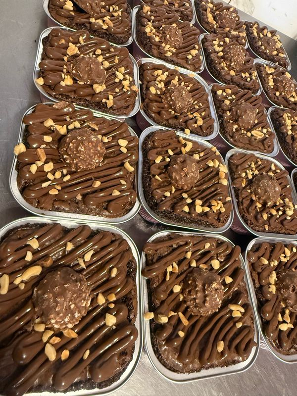 Brownie con Topping Nutella