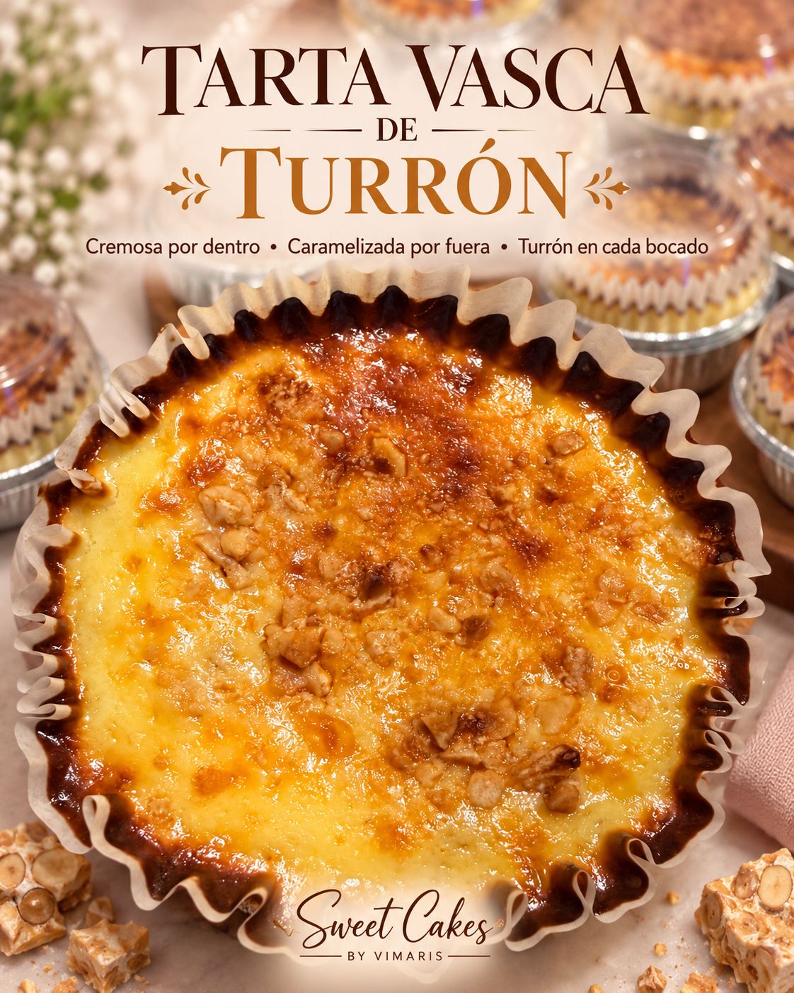 Tarta Vasca Turrón