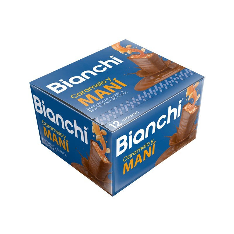 Bianchi barra de caramelo y maní