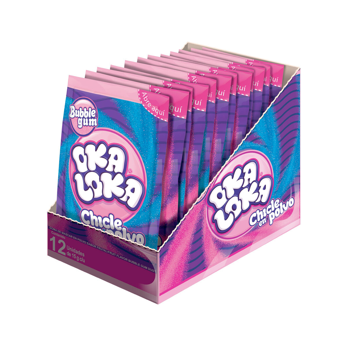 Oka Loka Chicle en Polvo 12U