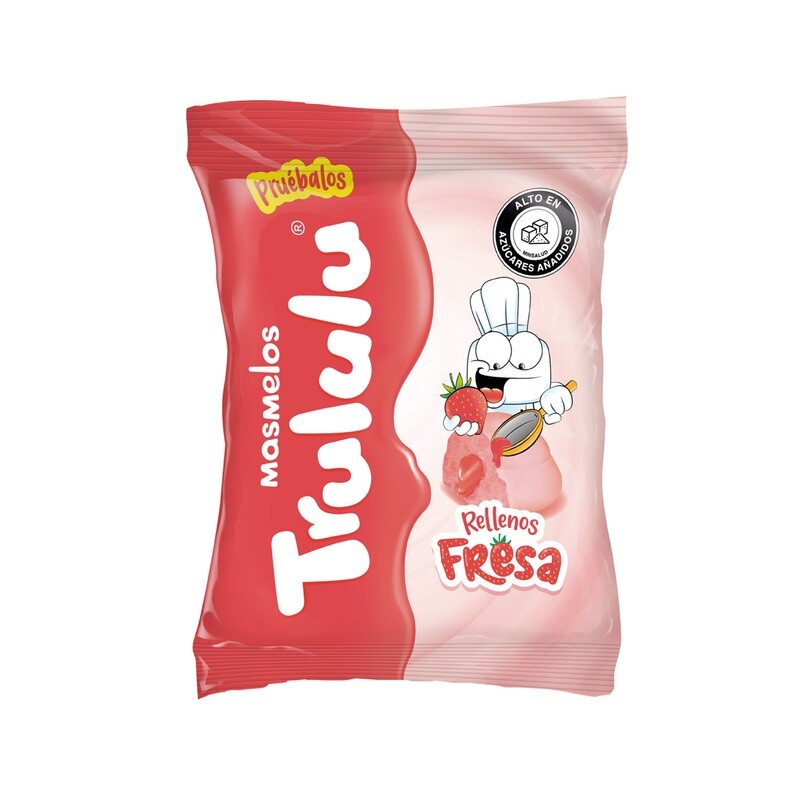 Trululu masmelo relleno de fresa snack