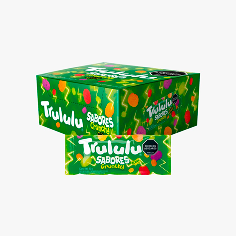 Trululu Sabores Crunchy Display de 12 Uds