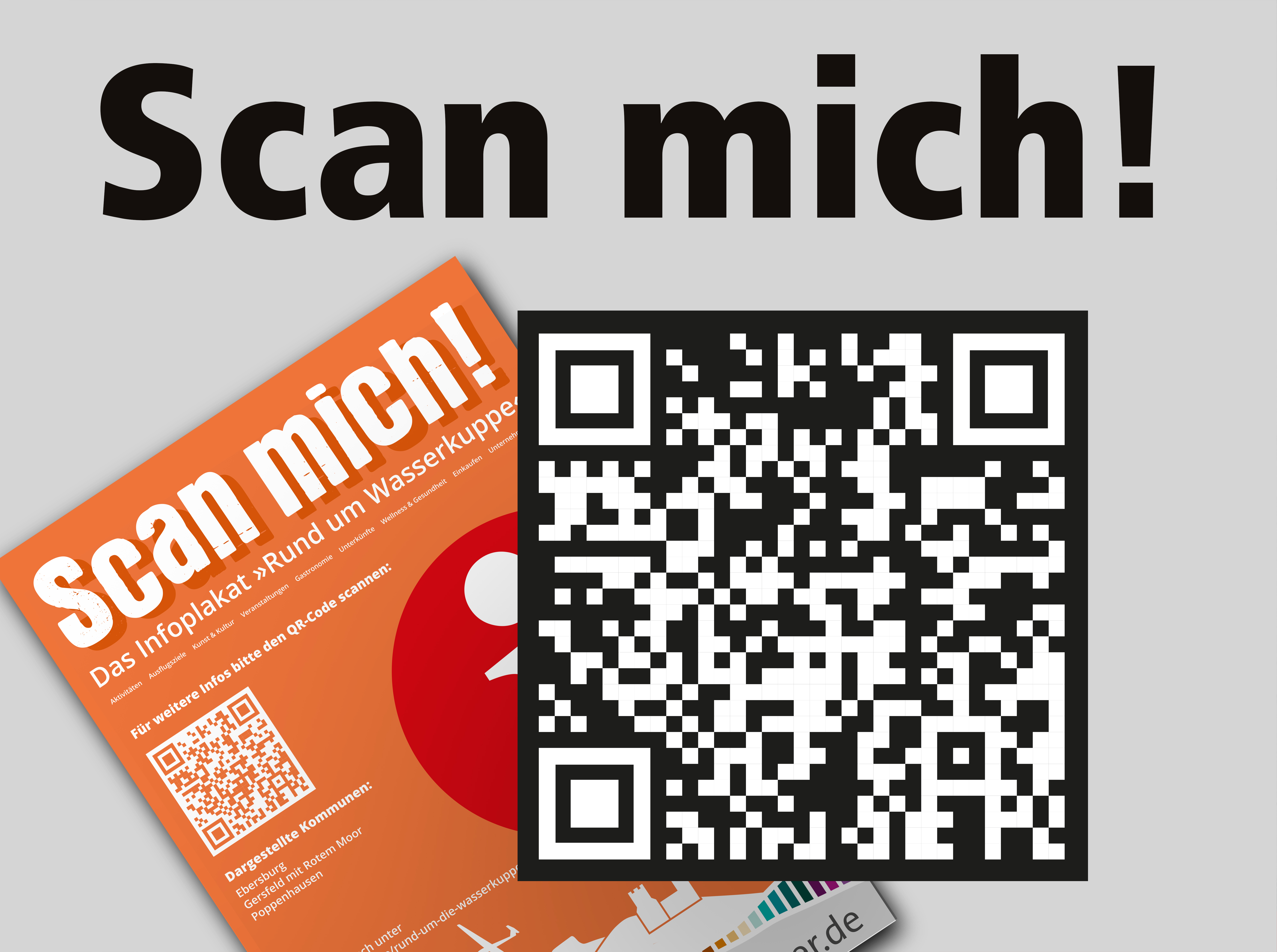 Informations-Karte - Rund um die Wasserkuppe (10 x 21 cm)