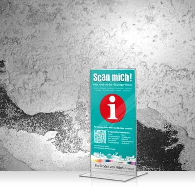 Informations-Karte - Thüringen (10 x 21 cm) L010
