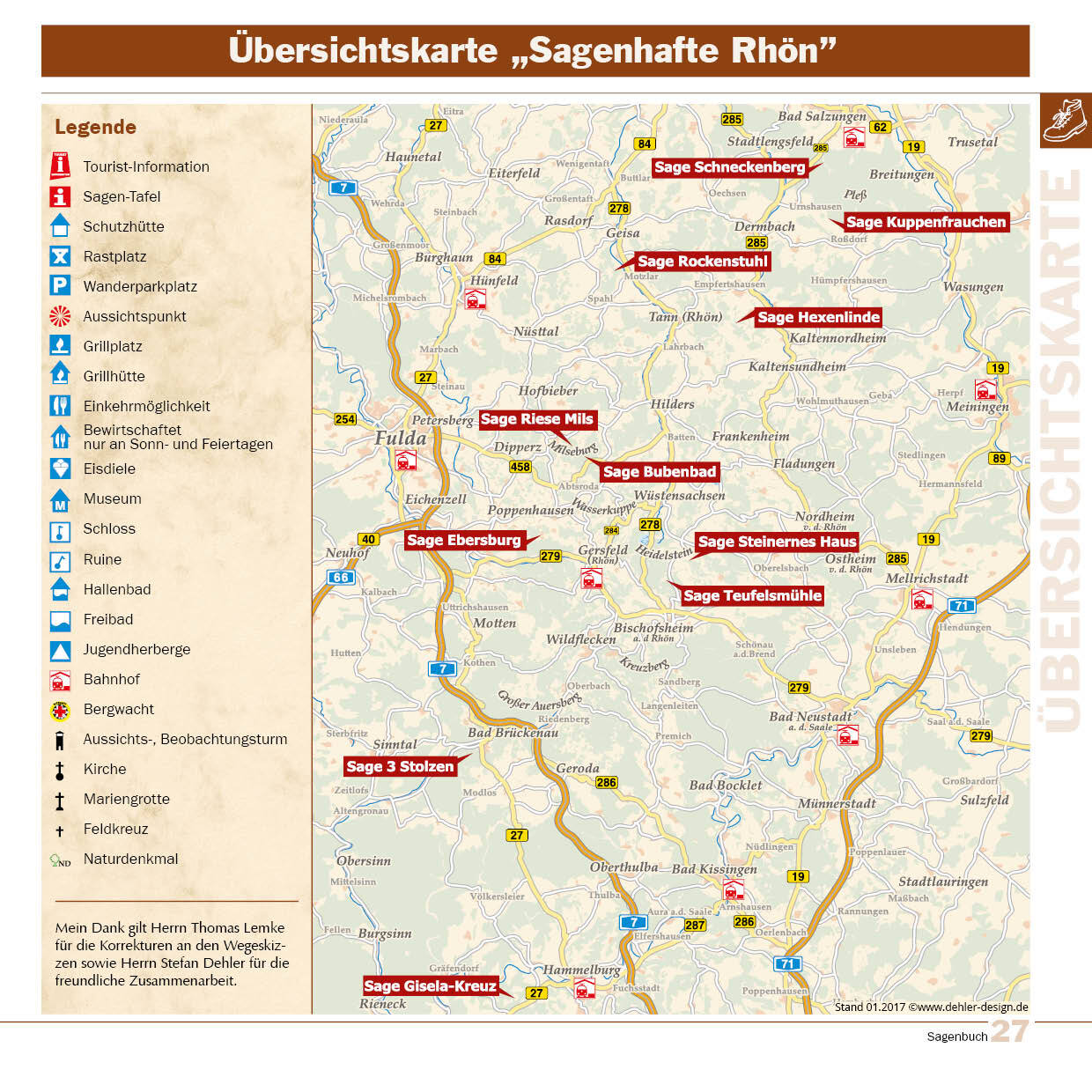 Sagenhafte Rhön - 11 Sagen aus der Rhön zum leichten Erwandern für die ganze Familie