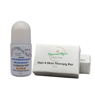 Antiperspirant Deodorant + (2) Hair & Skin Therapy Bars Antiperspirant Deodorant + (2) Hair & Skin Therapy Bars