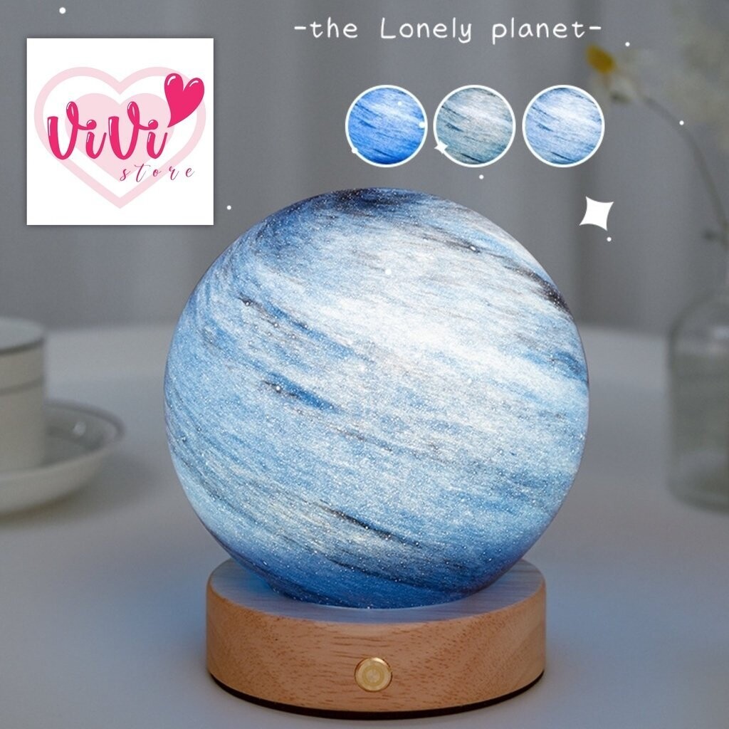 Vivi Planet Night Light 3 Colour Romantic LED Bed Lamp