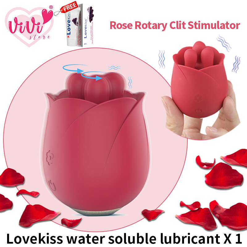 Rose Shape Clitoris Vibrator Rotating Massager Women Adult Toys Malaysia
