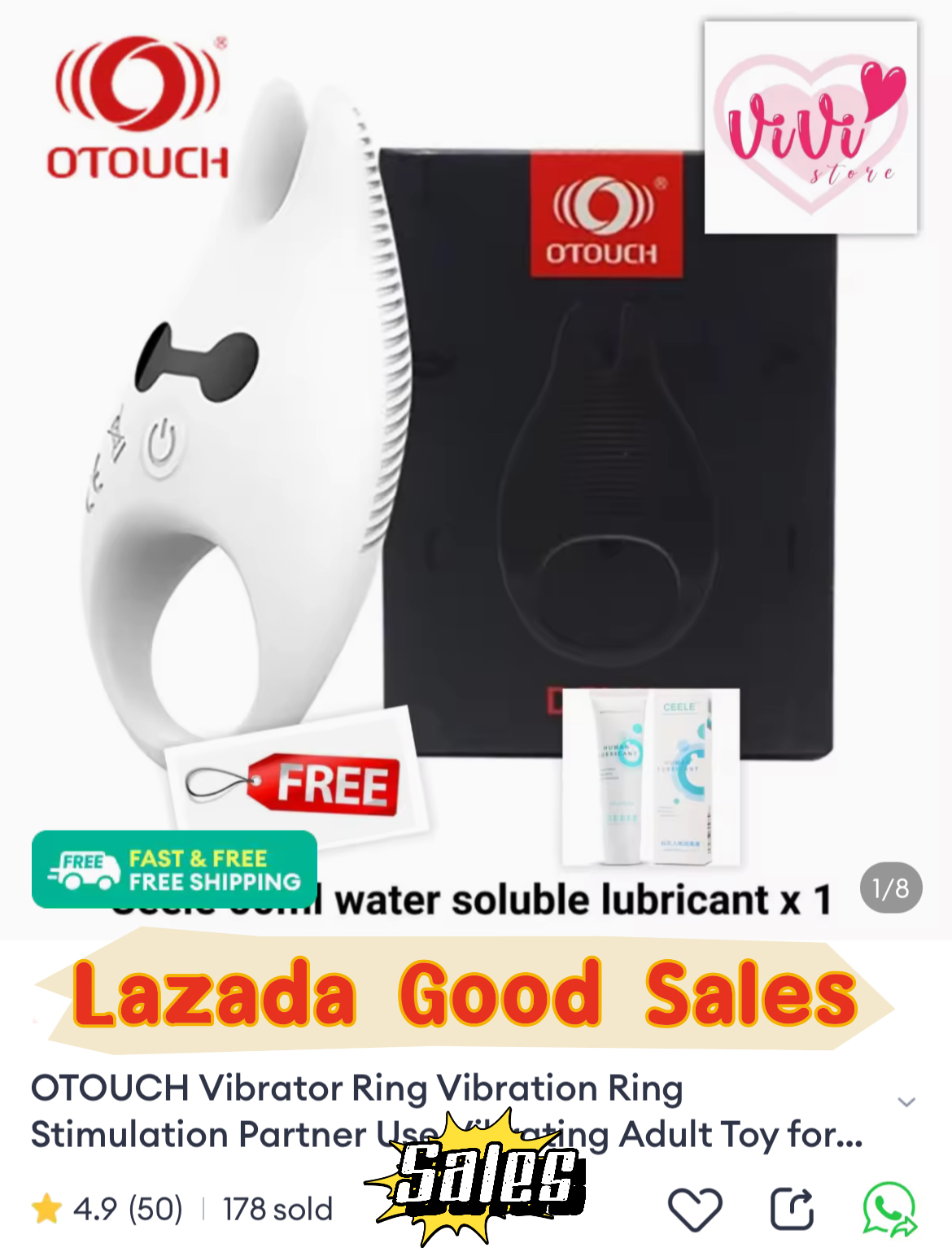 OTOUCH Vibrator Delayed Ring Man Adult Toys Malaysia