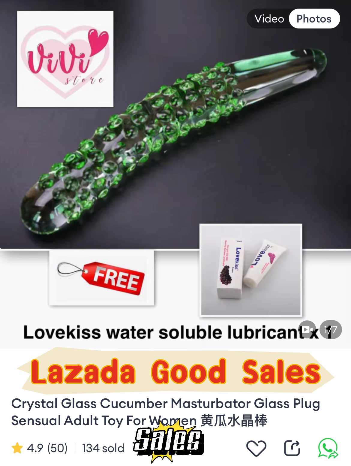 Crystal Glass Cucumber Masturbator Glass Plug Sensual Women Adult Toys Malaysia