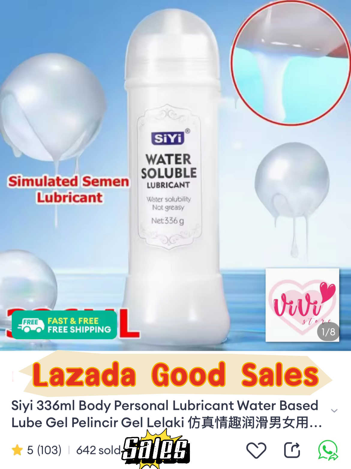 Siyi 336ml Simulate Semen Personal Body Lubricant Malaysia