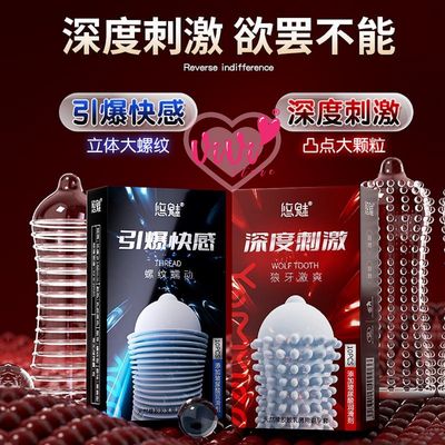 Vivistore Condom Dotted Thread Latex 10PCS Lubricated Hyaluronic Acid Ultra Large Granule Condom Malaysia (Not Durex)