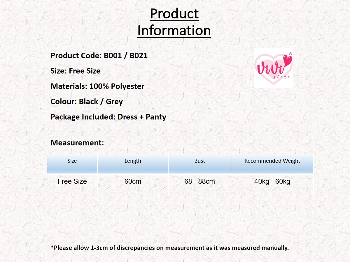 Vivi Sexy Lingerie Tight Singlet Nightwear Sex Dress Women Malaysia