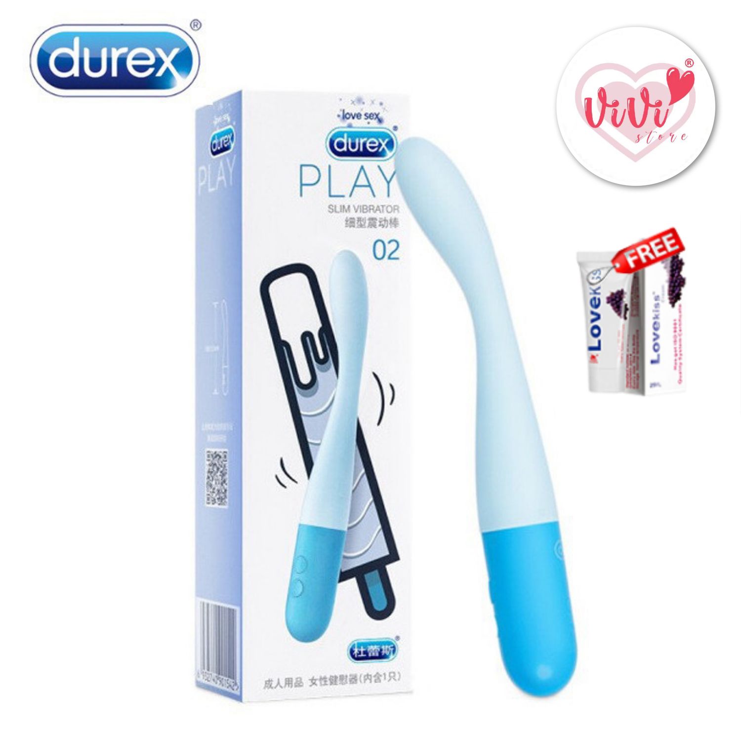 DUREX PLAY 02 Slim Vibrator Massager Women Adult Toys Malaysia