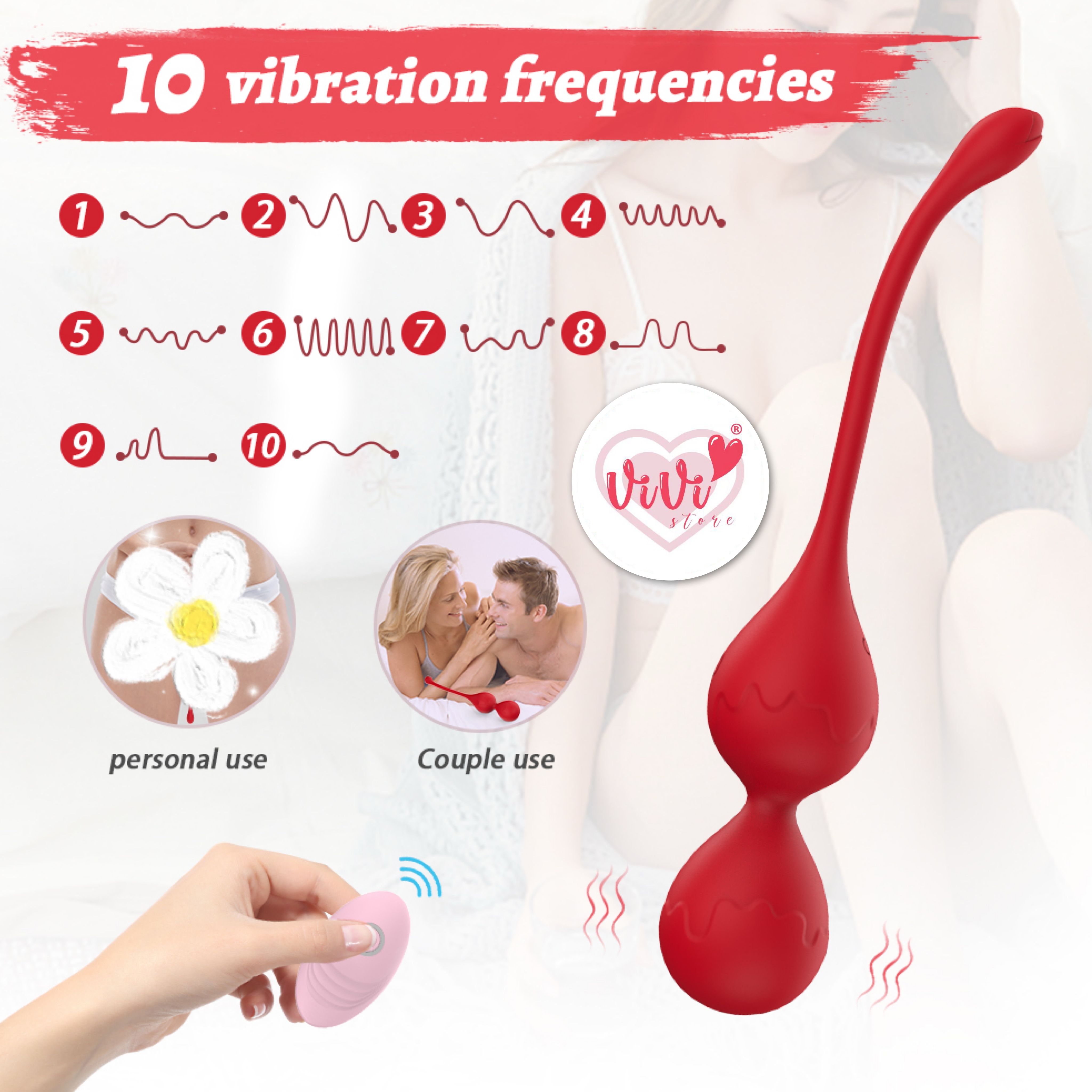 Kegel Ball Weight Exercise Vibrator Remote Control Phone App Control Female Vibrate Adult Toy Malaysia