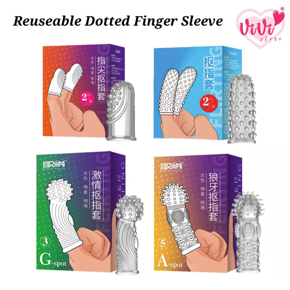 Vivi Dotted Finger Spike Condom Sleeve Reusable Women Condom Malaysia