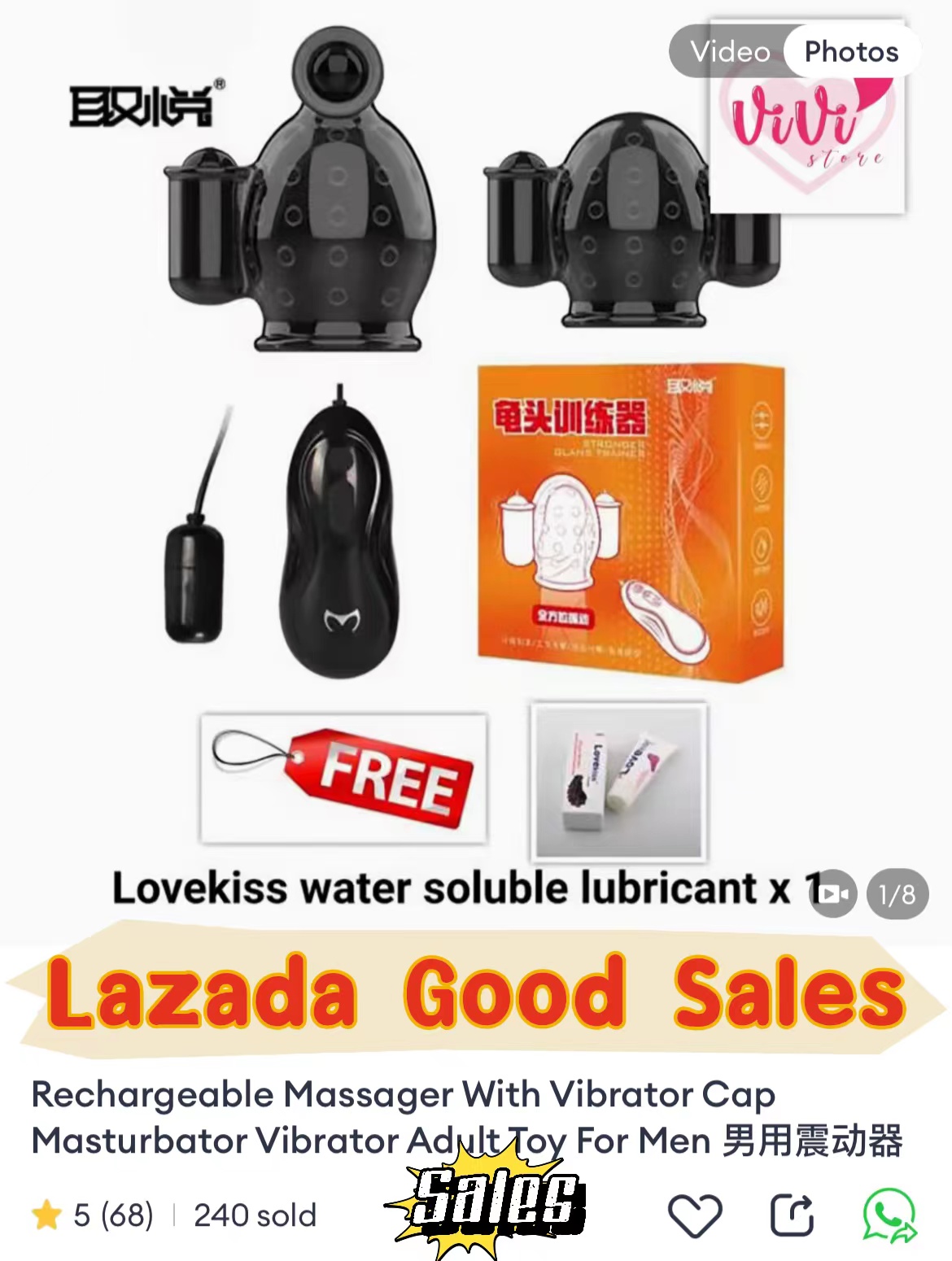 Galaku Octopus Pleasure Max Rechargeable Massager With Vibrator Masturbator Adult Toys Malaysia