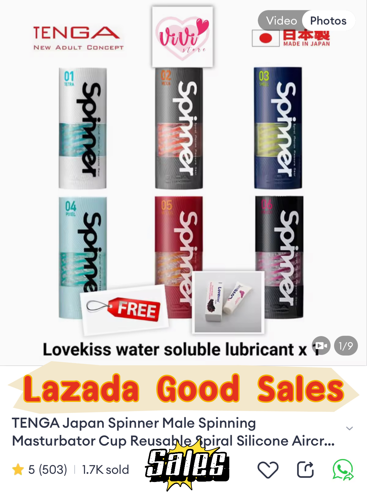 TENGA Spinner Spin Man Masturbator Cup Adult Toys Malaysia