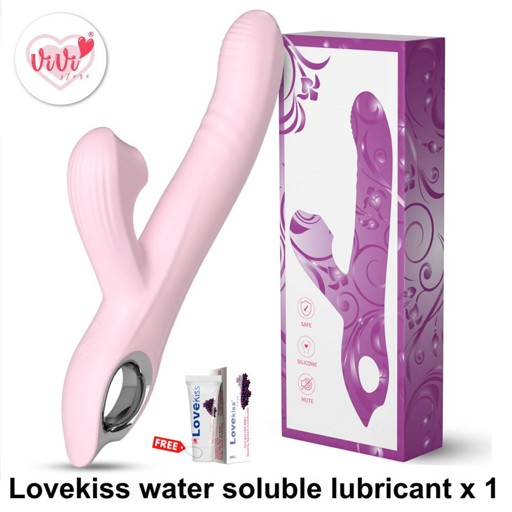 Vivi Rose 4 in 1 Sucking Thrusting Rotate Vibrator Wand Masturbator Women Adult Toy Malaysia