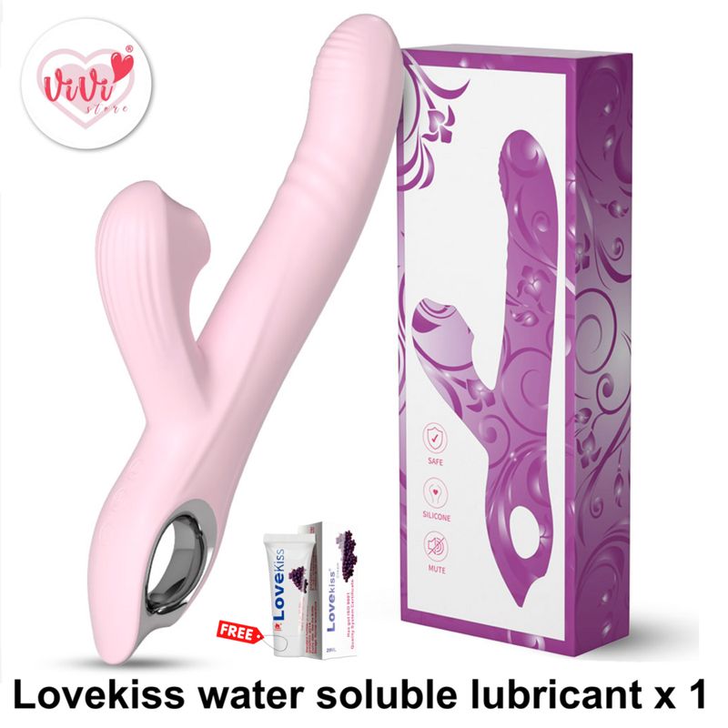 Vivi Rose 4 in 1 Sucking Thrusting Rotate Vibrator Wand Masturbator Women Adult Toy Malaysia
