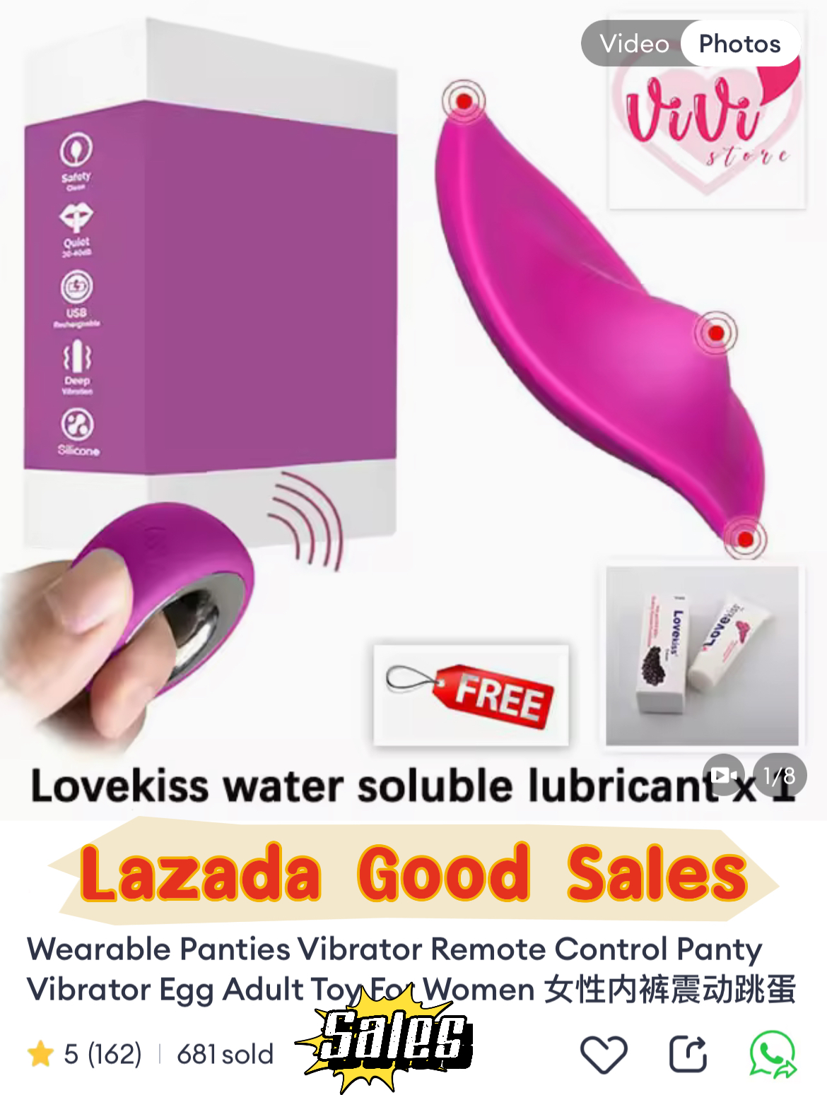 Wearable Panties Vibrator Remote Oral Women Adult Toys Malaysia